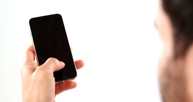 Person Holding Smartphone with Blank Screen - Download Free Stock Images Pikwizard.com