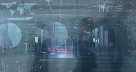 Digital Interface with Timelapse Exuding Financial Data Complexity - Download Free Stock Images Pikwizard.com