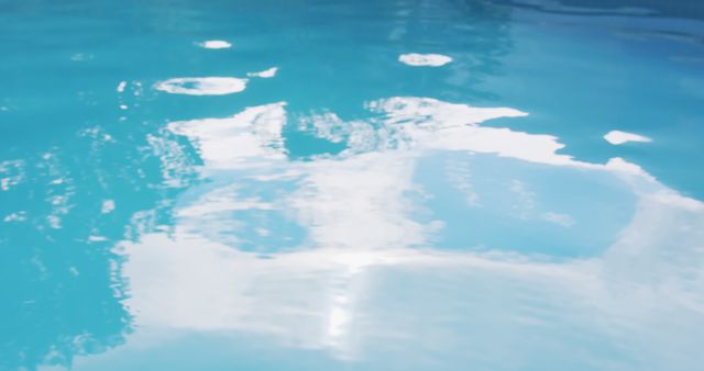 Close up of clear blue water in swimming pool with reflections of trees - Download Free Stock Photos Pikwizard.com