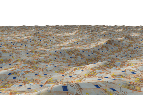 transparent endless sea of 50 euro banknotes as waves - Download Free Stock Videos Pikwizard.com