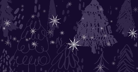 Magical Winter Night with Falling Snowflakes - Download Free Stock Images Pikwizard.com