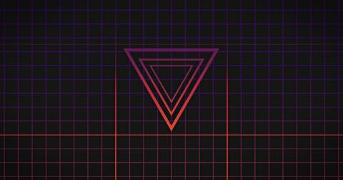 Retro Grid with Vibrant Geometric Triangle Shapes - Download Free Stock Images Pikwizard.com
