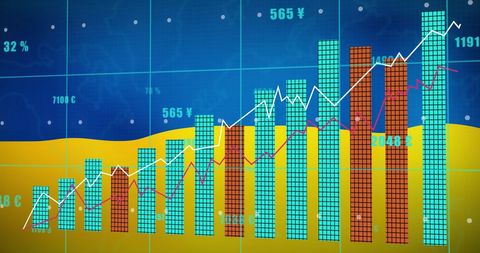 Financial Graph with Ukraine Flag Highlighting Economic Crisis - Download Free Stock Images Pikwizard.com