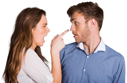 Couple Arguing Transparent Background Image Dynamic Interaction - Download Free Stock Videos Pikwizard.com