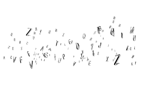 Digital Illustration of Floating Letters on Transparent Background - Download Free Stock Videos Pikwizard.com
