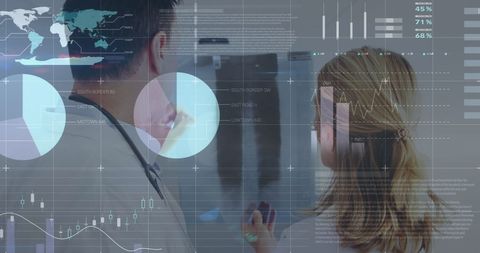 Doctors Analyzing Data with Digital Interface Technology - Download Free Stock Images Pikwizard.com