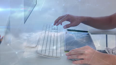 Innovative Connections with Futuristic Digital Interface