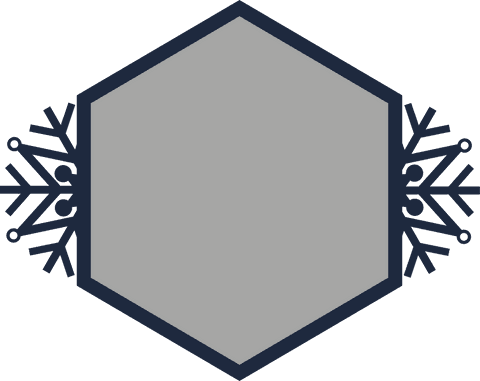 hexagonal snowflake frame with transparent background - Download Free Stock Videos Pikwizard.com
