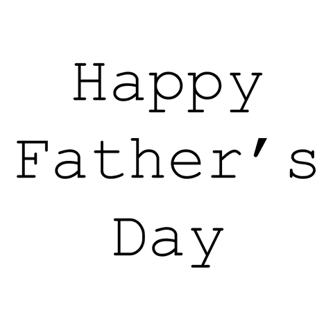 Happy father's day text isolated on transparent background