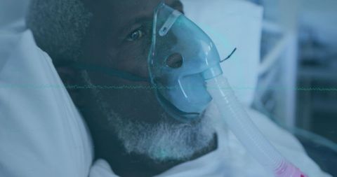 Elderly Male Patient With Oxygen Mask in Hospital - Download Free Stock Images Pikwizard.com