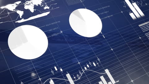 Digital Interface with Global Business Data Visualizations