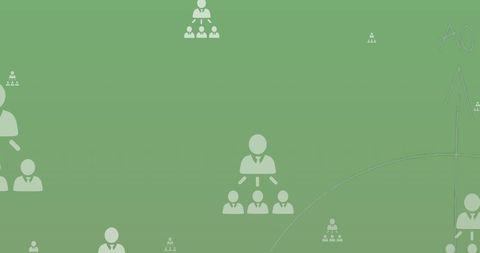Digital Networking Concept with Profile Icons on Green Background - Download Free Stock Images Pikwizard.com