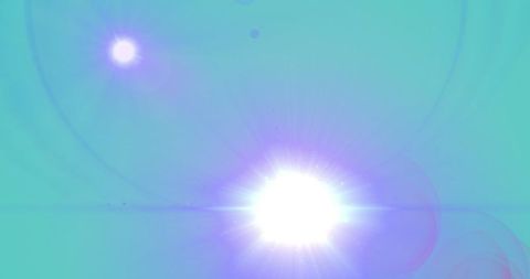 Abstract lens flare with vibrant gradient background