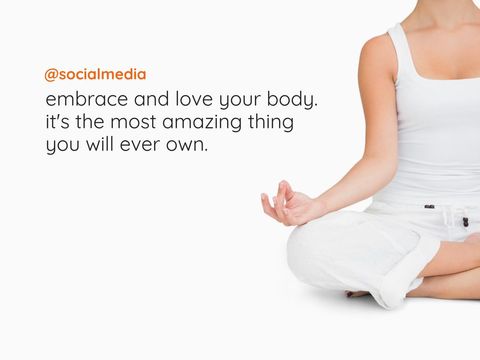 promoting body positivity through meditation and self-acceptance - Download Free Stock Templates Pikwizard.com