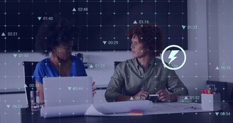 Digital Interface Technology with Diverse Colleagues Collaborating