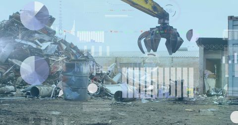 Innovative Waste Management with Data Analytics Overlay - Download Free Stock Images Pikwizard.com