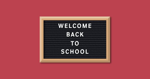 Welcome Back to School Board with Red Background - Download Free Stock Images Pikwizard.com