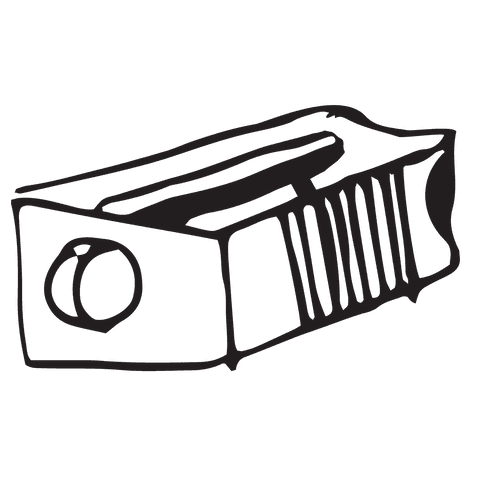 Hand drawn vector planer on transparent background