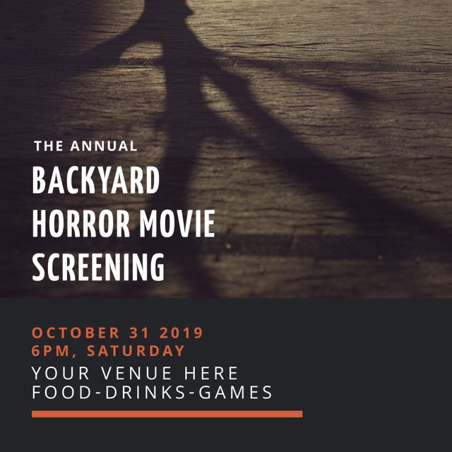 Spooky Halloween Event Flyer with Shadowy Figure - Download Free Stock Templates Pikwizard.com