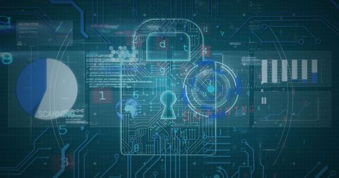 Digital Data Security Concept with Technology Interface - Download Free Stock Images Pikwizard.com