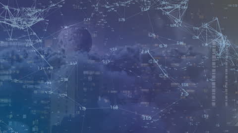 Global Networking Technology with Moon and Sky Simulating Data Transfer