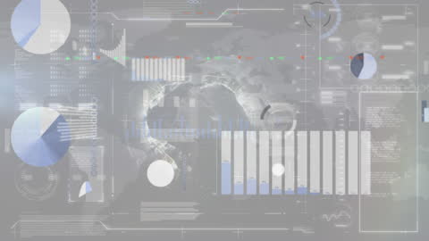 Global Data Visualization with Futuristic Infographics