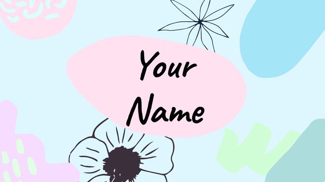 Pastel Floral Template for Personal Branding on Social Media - Download Free Stock Templates Pikwizard.com