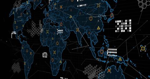 Digital Global Networking Data Transform 3D World Map - Download Free Stock Images Pikwizard.com