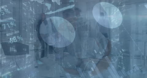 Futuristic Technology with Professional Team Analyzing Data Innovations