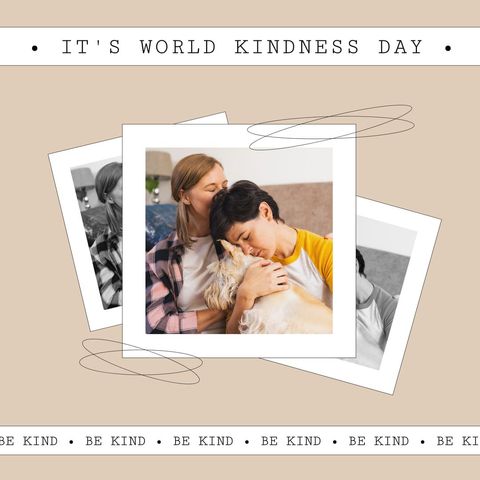 world kindness day collage with people and dogs celebrating - Download Free Stock Templates Pikwizard.com