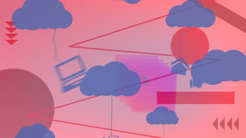 Dynamic Animation of Digital Icons in Abstract Clouds