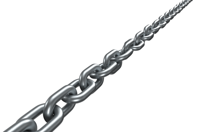 3D silver linked metal chain on transparent background - Download Free Stock Videos Pikwizard.com