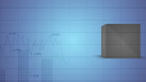 Digital Illustration of Financial Data Visualization Converses Business Growth