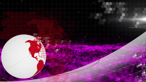 Abstract rendering of digital global infrastructure featuring a world map with data overlays. The fusion of technological elements hints at modernization, globalization, and high-tech progress. Ideal for use in business presentations, technology websites, or educational materials on global networks and data processing.