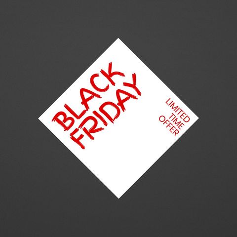Bold Black Friday Sales Promotion Banner on Geometric Design - Download Free Stock Templates Pikwizard.com