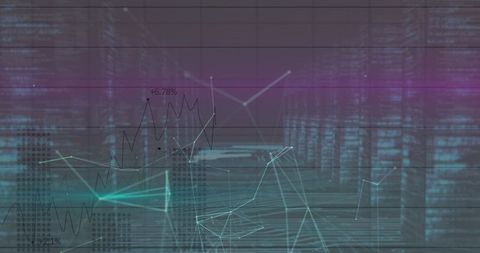 Digital data processing network with financial graphs
