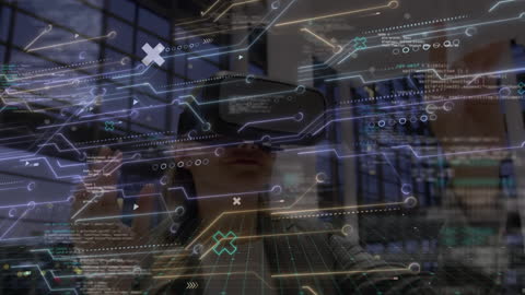 Data Visualization with VR Technology Overlay