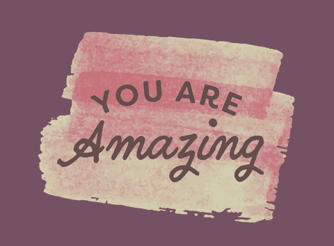 inspirational you are amazing text on transparent pink brushstroke - Download Free Stock Videos Pikwizard.com