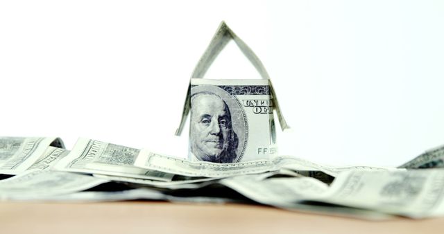 House Made of Dollar Bills Representing Savings and Financial Security - Download Free Stock Photos Pikwizard.com
