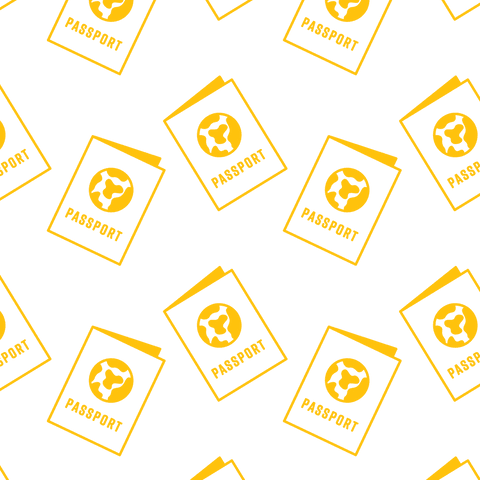 seamless yellow passport pattern on transparent background - Download Free Stock Videos Pikwizard.com