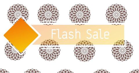 Retro Flash Sale Banner with Patterned Background - Download Free Stock Images Pikwizard.com