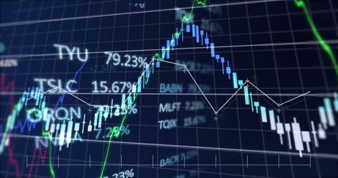 Financial Data Market Chart Analysis with Digital Overlay - Download Free Stock Images Pikwizard.com