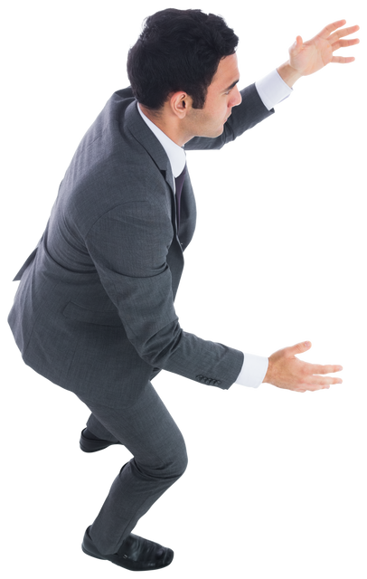 Businessman Focusing Balancing on Transparent Background - Download Free Stock Videos Pikwizard.com