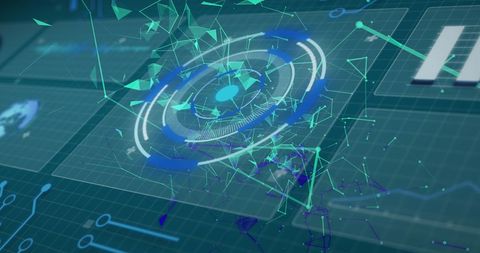 Futuristic Digital Interface with Data Processing Elements - Download Free Stock Images Pikwizard.com