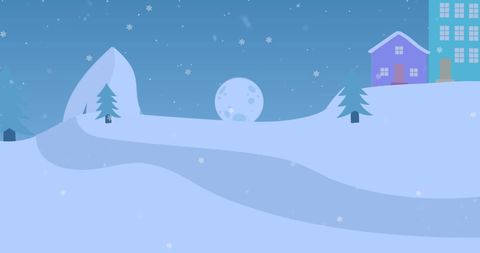 Winter Wonderland Scene with Snow and Cozy Houses - Download Free Stock Images Pikwizard.com