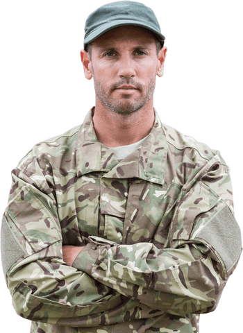 transparent confident army man standing in uniform - Download Free Stock Videos Pikwizard.com