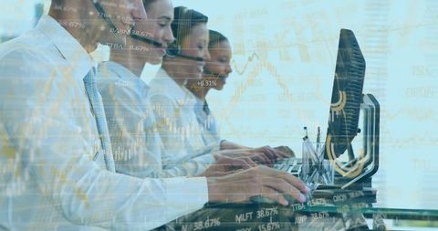 Professional Call Center: Diverse Team Answering Customer Inquiries - Download Free Stock Images Pikwizard.com