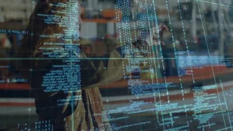 Futuristic Interaction with Digital Overlay and Smartphone Use