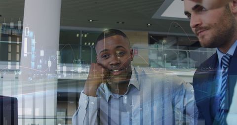 Diverse Business Team Analyzing Data Trends