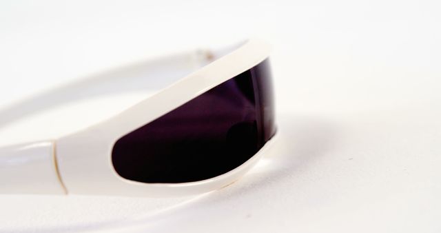 Close-Up of Stylish VR Glasses on White Background - Download Free Stock Images Pikwizard.com